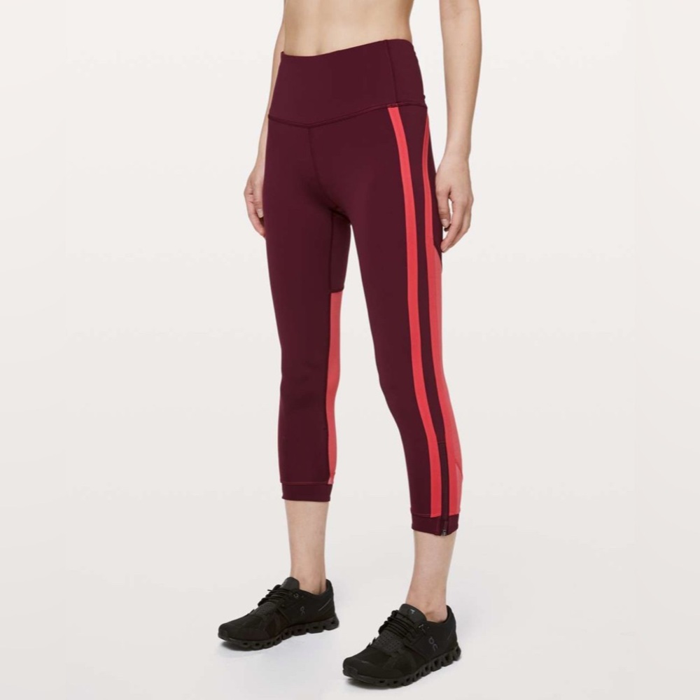 🍋Lululemon Zip The Line Crop Leggings